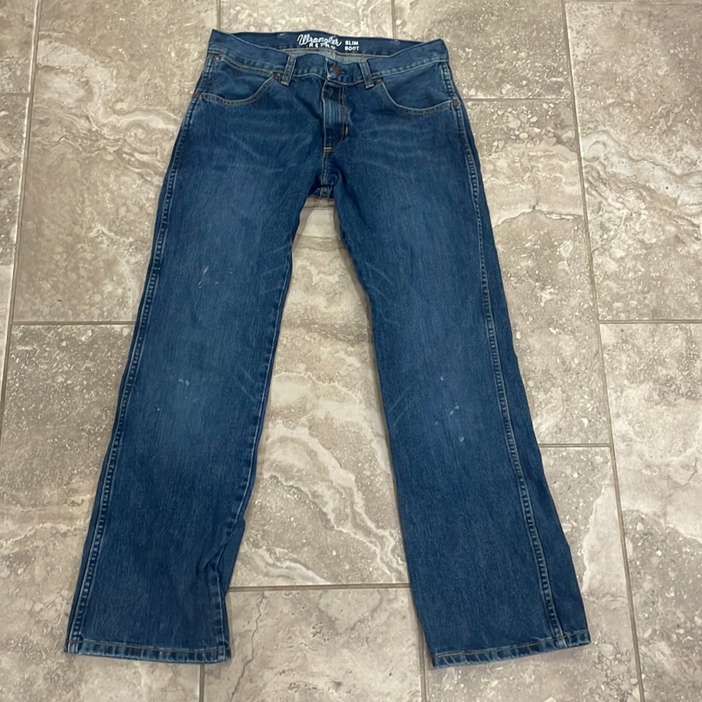 WRANGLER RETRO RIVER WASH SLIM BOOT CUT 77MWZRW fits 32”W